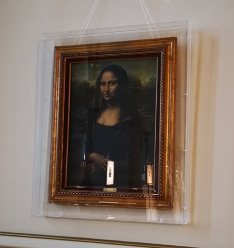 Rotes Rathause med Mona Lisa udstilling